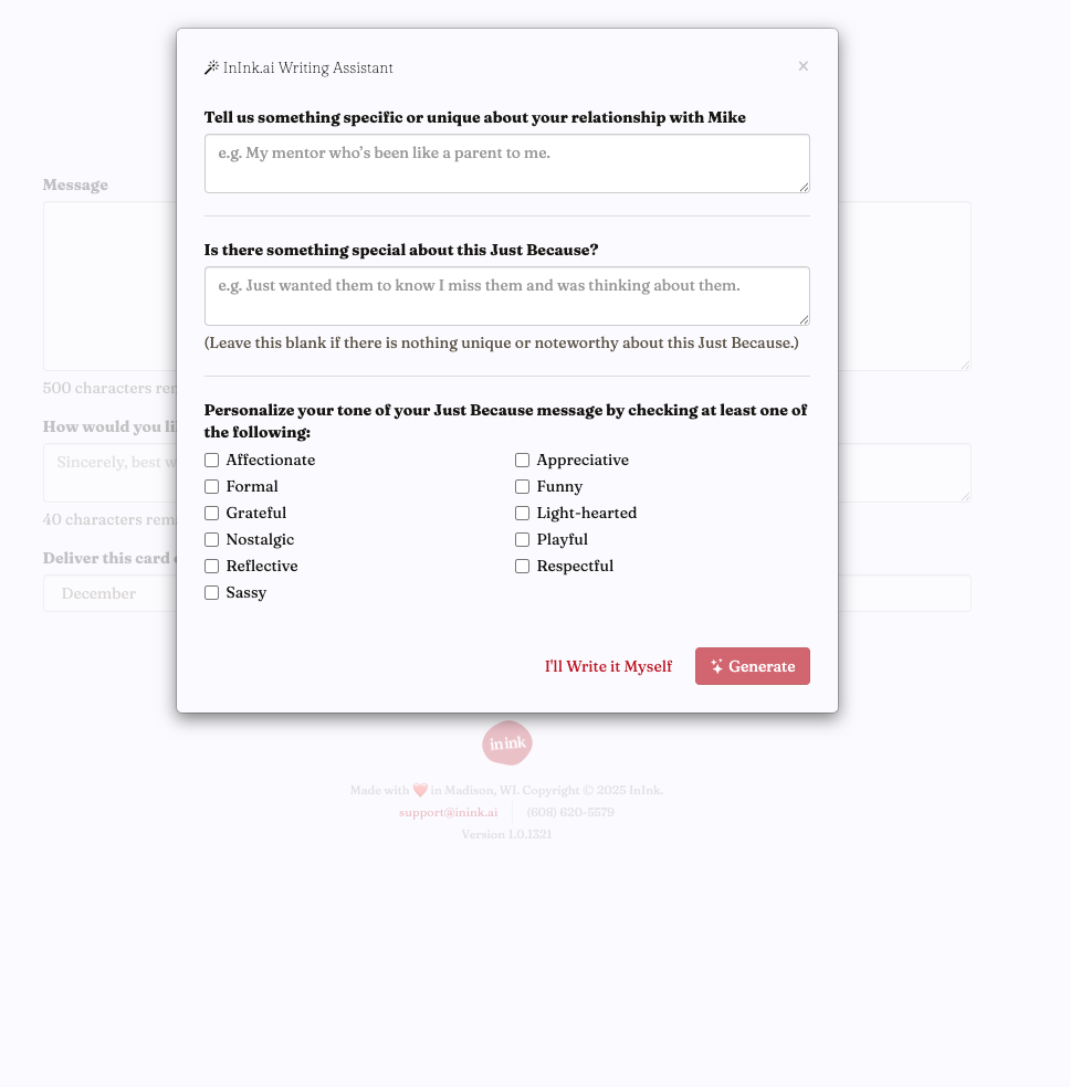 AI Writing Assistant